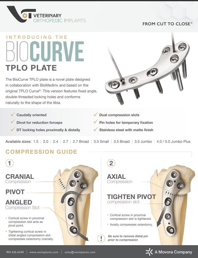 BioCurve TPLO Sell Sheet
