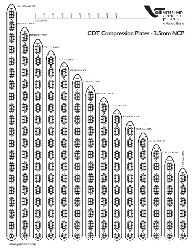 CDT Compression Plates – 3.5mm Narrow